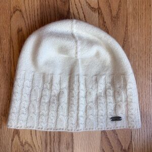 Pistil Cream White Wool Cashmere Knit Beanie
